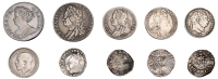 Elizabeth I, Threepence, 1582, mm. sword, 1.27g/11h (N 1998; S 2573); William III, Sixpence, 1697, third bust (ESC...