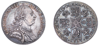 George III (1760-1820), Pre-1816 issues, Specimen Shilling, 1787, with hearts, harp with 7 strings, edge plain,...