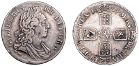 William III (1694-1702), Crown, 1695, first bust, edge septimo, cinquefoil stops (ESC 990; S 3470). Toned, good...