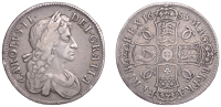 Charles II (1660-1685), Crown, 1683, edge tricesimo qvinto (ESC 419; S 3359). Toned, good fine, rare	 £120-£150