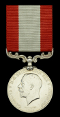 Rocket Apparatus Volunteer Long Service Medal, G.V.R. (Norman C. Rowe) in case of issue, light contact marks,...