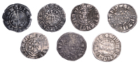 Edward I, Pennies (7), of Bury St Edmunds, Canterbury (2) and Durham (4), various classes [7]. Fair to fine	 £200-£260