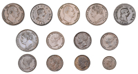 George III, Farthing, 1806, obv. 2, k on truncation (BMC 1397; S 3782); George IV, Farthing, 1825 (BMC 1414; S...