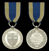 A good Great War Lloyd’s Medal for Meritorious Services awarded to Master G. A. Frew, Mercantile Marine, who was...