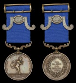 Royal Humane Society, small bronze medal (successful) (Richard Lovering, 23, January, 1868.) with Second Award...