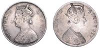 India, British India, Victoria, Rupee [1877-1901] (cf. KM 492). Obverse brockage, very fine, scarce	 £100-£120