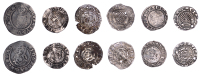 James I, Second coinage, Penny, mm. rose, 0.84g/5h (N 2601; S 2661); together with Pennies of James (5) [6]. Fair to...