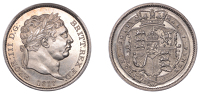 George III (1760-1820), New coinage, Proof Shilling, 1817, normal 7 in date, edge plain, 5.71g/12h (ESC 2149; S...