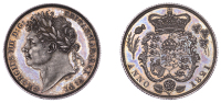 George IV (1820-1830), Proof Shilling, 1821, edge grained, 5.69g/6h (ESC 2397; S 3810). Trifling hairlines,...
