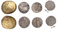 Michael VII (1071-1078), Histamenon Nomisma, Constantinople, facing bust of Christ, nimbate holding bible, ic xc in...