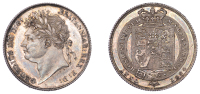 George IV (1820-1830), Shilling, 1824, 5.66g/6h (ESC 2400; S 3811). Light surface marks, otherwise extremely fine,...