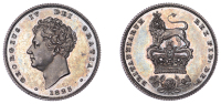 George IV (1820-1830), Pattern Shilling, 1825, in silver, by W. Wyon and J.-B. Merlen, bust left, georgius iv dei...