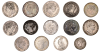 George III, Threepence, 1762 (ESC 2254; S 3753); William IV, Groat, 1836 (ESC 2514; S 3837); Victoria, Maundy...