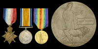 Three: Acting Lance Corporal A. Burdett, 1st Dragoon Guards and Machine Gun Corps, who died of wounds received in...