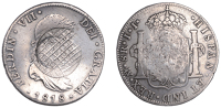 Scotland, hurlet (Renfrewshire), J. & J. W–, a MEXICO, Ferdinand VII, 8 Reales, 1818jj, Mexico City, obv....