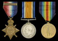 Three: Able Seaman O. R. Dyer, Benbow Battalion, Royal Naval Division, Royal Naval Volunteer Reserve, who was...