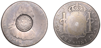 Scotland, Rothesay (Bute), Rothsay Cotton Works, a GUATEMALA, Charles IIII, 8 Reales, 1804m, Nueva Guatemala, obv....