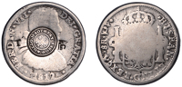 Scotland, Rothesay (Bute), Rothsay Cotton Works, a MEXICO, Ferdinand VII, emergency issue cast 8 Reales, 1812rp,...