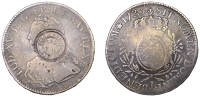 Scotland, Rothesay (Bute), Rothsay Cotton Works, a FRANCE, Louis XV, Ecu aux rameaux d’olivier, 1735l, Bayonne,...