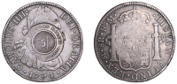 Scotland, TOBERMORY (Argyllshire), Dugd. McLachlan, a MEXICO, Charles IIII, 8 Reales, 1794fm, Mexico City, obv....