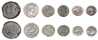 Roman Republican Coinage, Anonymous, Semuncia, c. 217-15, draped bust of Mercury right, wearing winged petasus, rev....