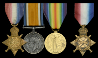 Three: Private A. Turner, Scots Guards
1914-15 Star (11991 Pte A. Turner. S. Gds.); British War and Victory Medals...