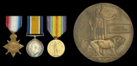 Three: Sapper R. W. Gibbs, Royal Engineers, who died of wounds on 3 January 1917

1914-15 Star (34604 Spr. R. W....