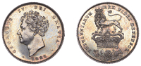 George IV (1820-1830), Proof Shilling, 1826, edge grained, 5.66g/6h (ESC 2411; S 3812). Brilliant, virtually as...