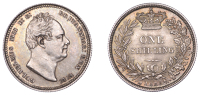 William IV (1830-1837), Shilling, 1835, 5.66g/6h (ESC 2492; S 3835). Good extremely fine, obverse with some...