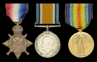 Three: Surgeon Probationer P. Hudson, Royal Naval Volunteer Reserve

1914-15 Star (Surg. P. Hudson. R.N.V.R.);...