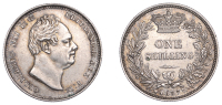 William IV (1830-1837), Shilling, 1837, 5.67g/6h (ESC 2497; S 3835). Good very fine	 £60-£80