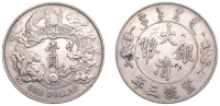China, Empire, in the name of Xuantong, Dollar, yr 3 (1911), Tientsin mint (L&M 36; KM 31; Kann 227). Cleaned with...