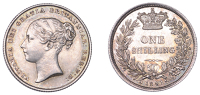 Victoria (1837-1901), Shilling, 1841, 5.67g/6h (ESC 2986; S 3904). Light graze by Queen’s nose, otherwise...