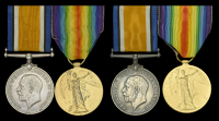 Pair: Surgeon Lieutenant J. C. Hendrie, Royal Navy
British War and Victory Medals (Surg. Lt. J. C. Hendrie. R.N.)...
