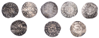 Edward III, Pre-Treaty period, Penny, series C, Durham, 1.13g/7h (N 1159; S 1592)together with other Edwardian...