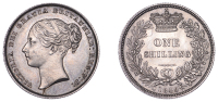 Victoria (1837-1901), Shilling, 1849, 5.65g/6h (ESC 2995; S 3904). Extremely fine, toned	 £150-£200