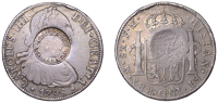 England, Cromford (Derbyshire), a MEXICO, Charles IIII, 8 Reales, 1798fm Mexico City, obv. countermarked cromford ·...