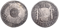 England, Cromford (Derbyshire), a MEXICO, Charles IIII, 8 Reales, 1798fm, Mexico City, obv. countermarked cromford...