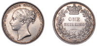 Victoria (1837-1901), Shilling, 1851, 5.65g/6h (ESC 2999; S 3904). Extremely fine, peripheral toning, rare	 £400-£500