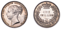 Victoria (1837-1901), Shilling, 1854, 5.67g/6h (ESC 3004; S 3904). Trifling hairlines, otherwise brilliant and...
