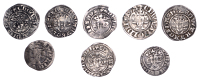 Edward I, Pennies (3), Berwick-upon-Tweed, class IIb, 1.25g/11h (S 1415), Canterbury, 10cf3, 1.41g/6h (S 1412),...