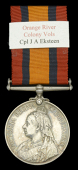 Queen’s South Africa 1899-1902, no clasp (244 Cpl. J. A. Eksteen. O.R.C. Vols.) extremely fine	 £100-£140