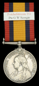 Queen’s South Africa 1899-1902, no clasp (Pte. G. W. Scorgie. Potchefstroom T.G.) good very fine	 £60-£80