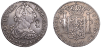 England, East Retford (Nottinghamshire), Revolution Mill, a PERU, Charles III, 8 Reales, 1785mi, Lima, obv....