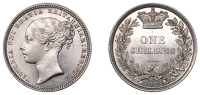 Victoria (1837-1901), Shilling, 1871, die 6, 5.66g/6h (ESC 3039; S 3906A). Extremely fine	 £100-£150