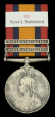 Queen’s South Africa 1899-1902, 2 clasps, South Africa 1901, South Africa 1902 (Scout L. Badenhorst. F.I.D.) edge...