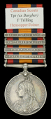 Queen’s South Africa 1899-1902, 4 clasps, Orange Free State, Transvaal, South Africa 1901, South Africa 1902 (351...