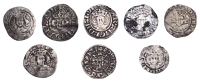 Edward I, Penny, class 2b, York (Royal), 1.33g/10h (N 1014; S 1429); together with other Edwardian Pennies (7) [8]....