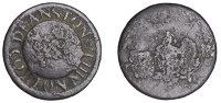 Scotland, Deanston (Perthshire), Deanston Cotton Mill, an uncertain copper Halfpenny, countermarked deanston cotton...