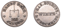 Scotland, Calton (Lanarkshire), Henry Reid, proof Farthing in silver, 1815, 1.97g/6h (cf. DH p.439, no. 3; cf. Davis...
